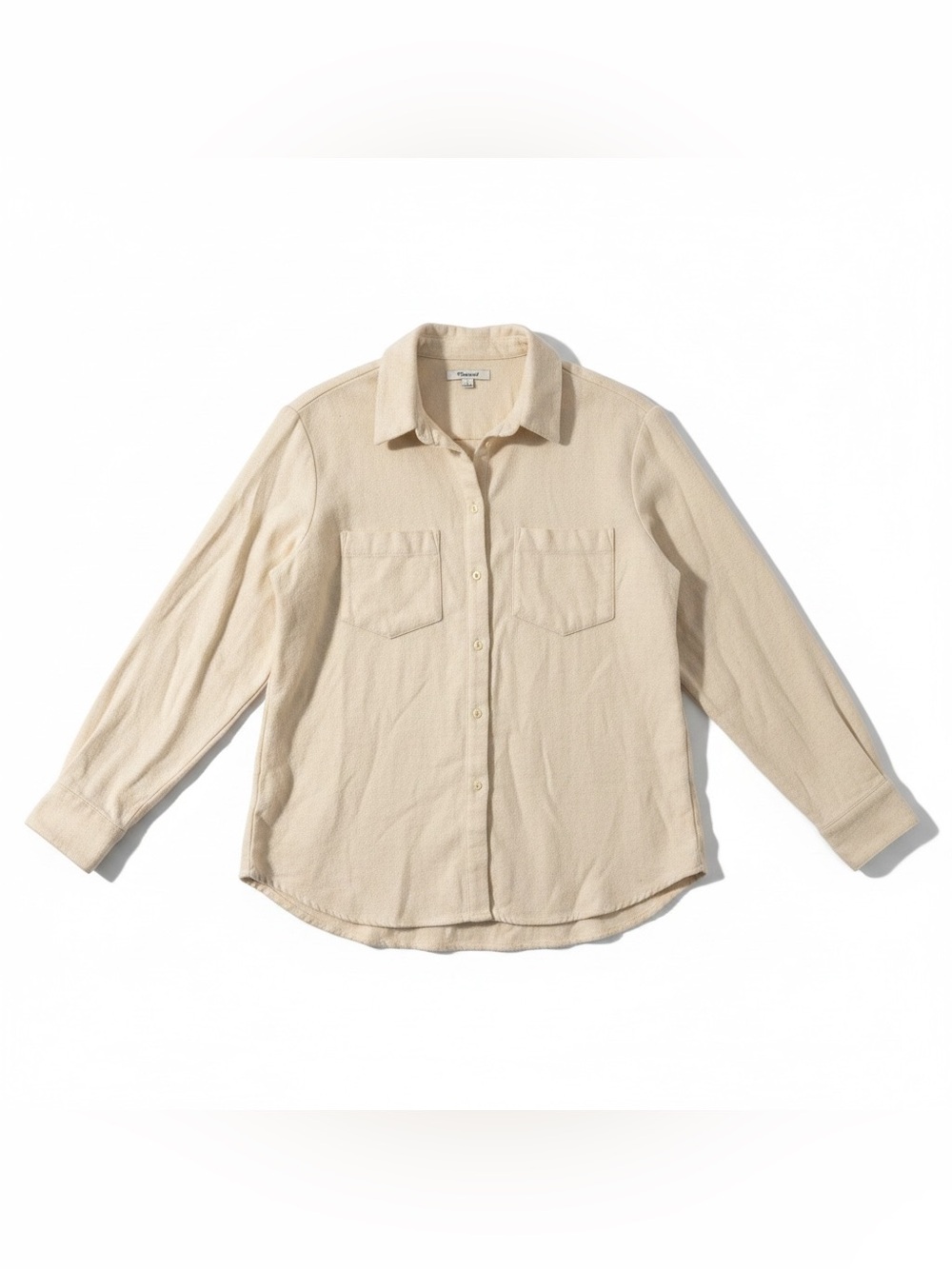 Madewell Cream Button-Front Utility Shacket - Picture 3 of 6
